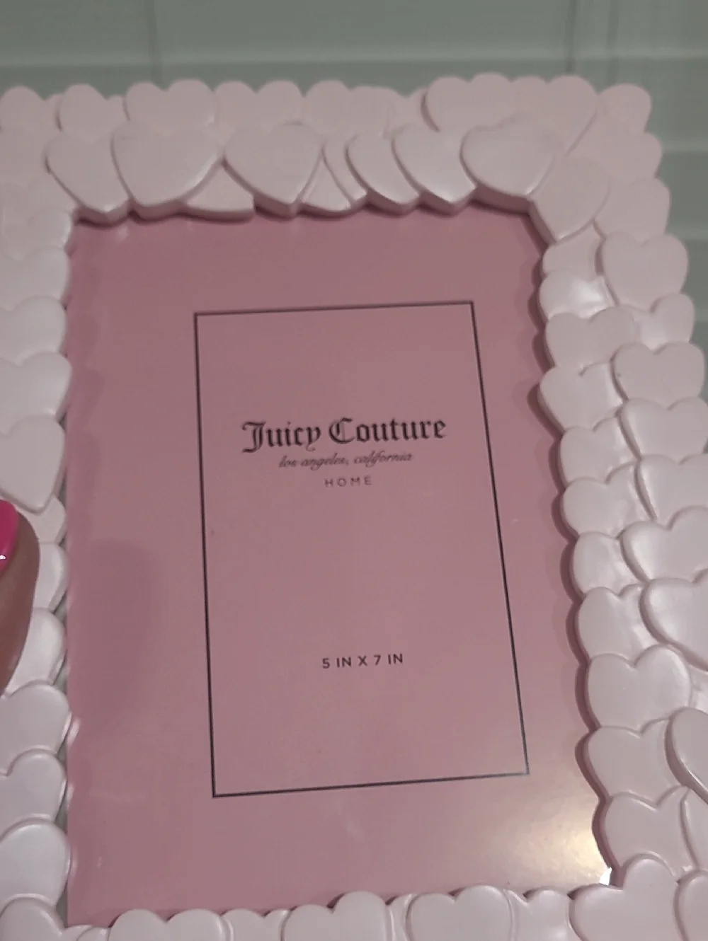 Juicy Couture Pink Heart Picture Frame - 5x7